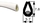 B313 - Burlete Blanco Goma U PVC flexible Espesor: 0,5-3 mm (con adhesivo interior)